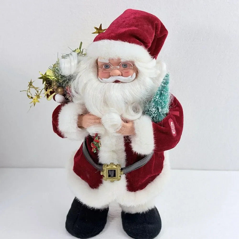Vintage Santa Claus Singing Jingle Bells Christmas Holiday Decoration SINGS ONLY